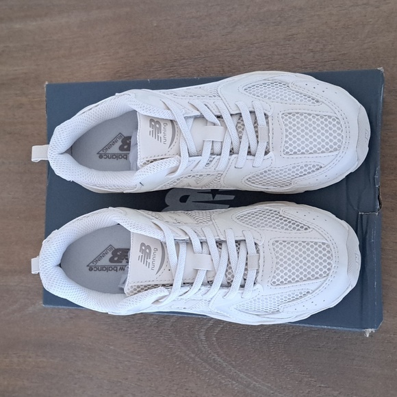 New Balance Kids 530 Bungee Sneakers - Color: Beige Brown  - Size Kids 2 - Picture 2 of 9